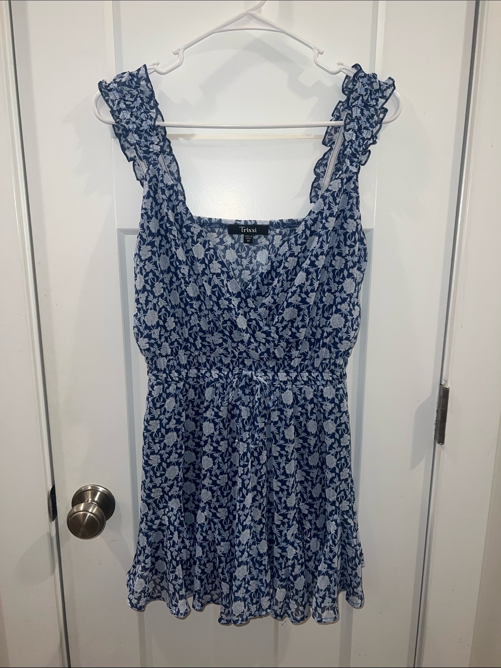 Blue Floral Romper